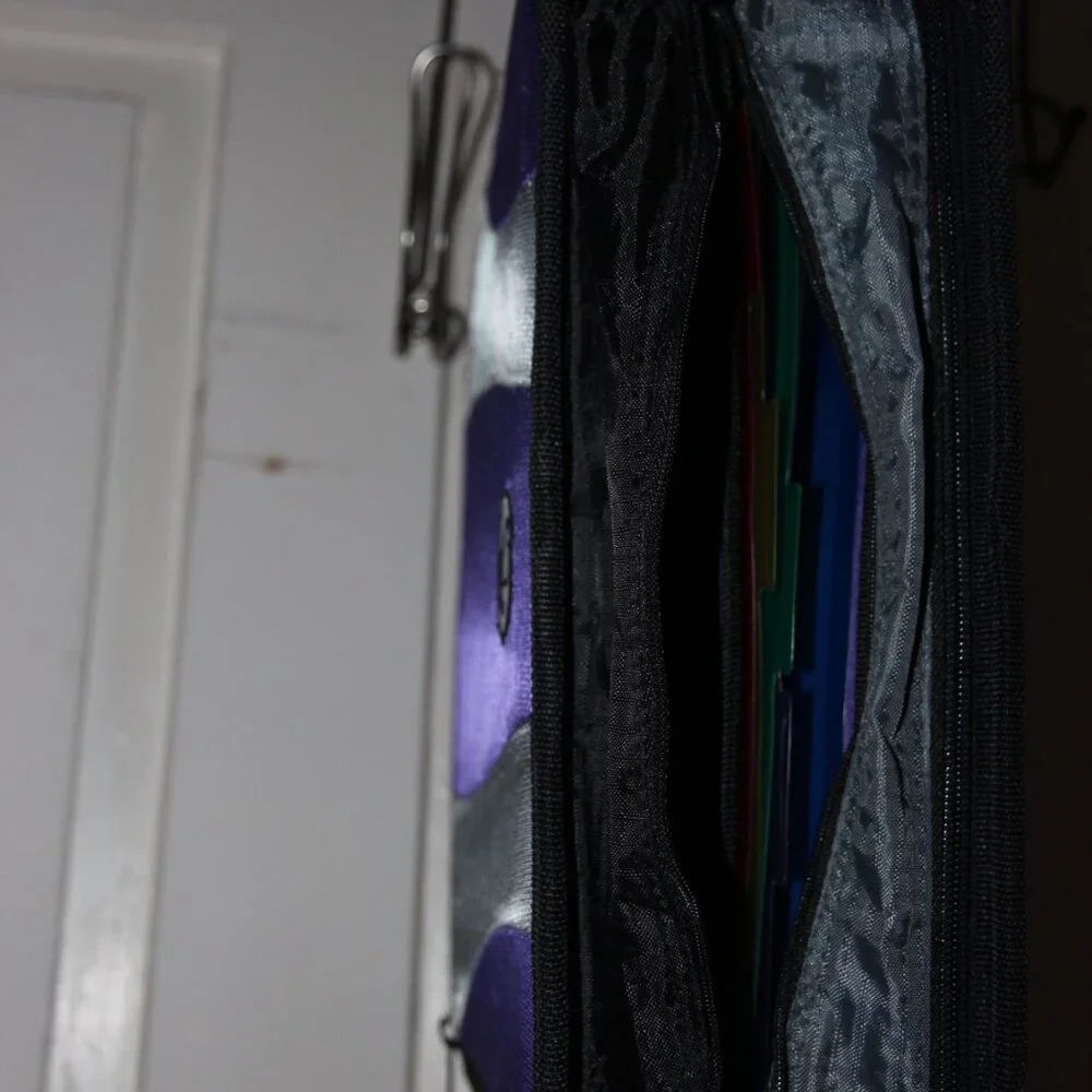 Purple Case-it Binder with Insert Organizer and Expandable folder Organizer